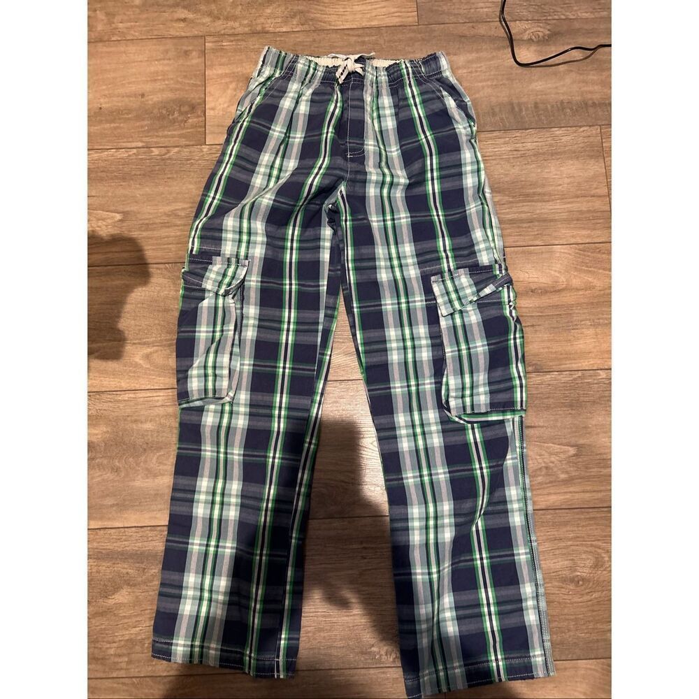 NWT New MINI BODEN 12Y Plaid Cargo Pants